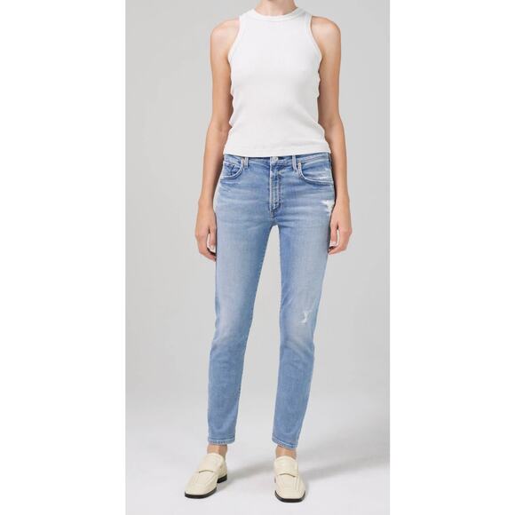 Citizens of Humanity Ella Mid Rise Crop Slim Jeans Size 25 - Picture 6 of 7